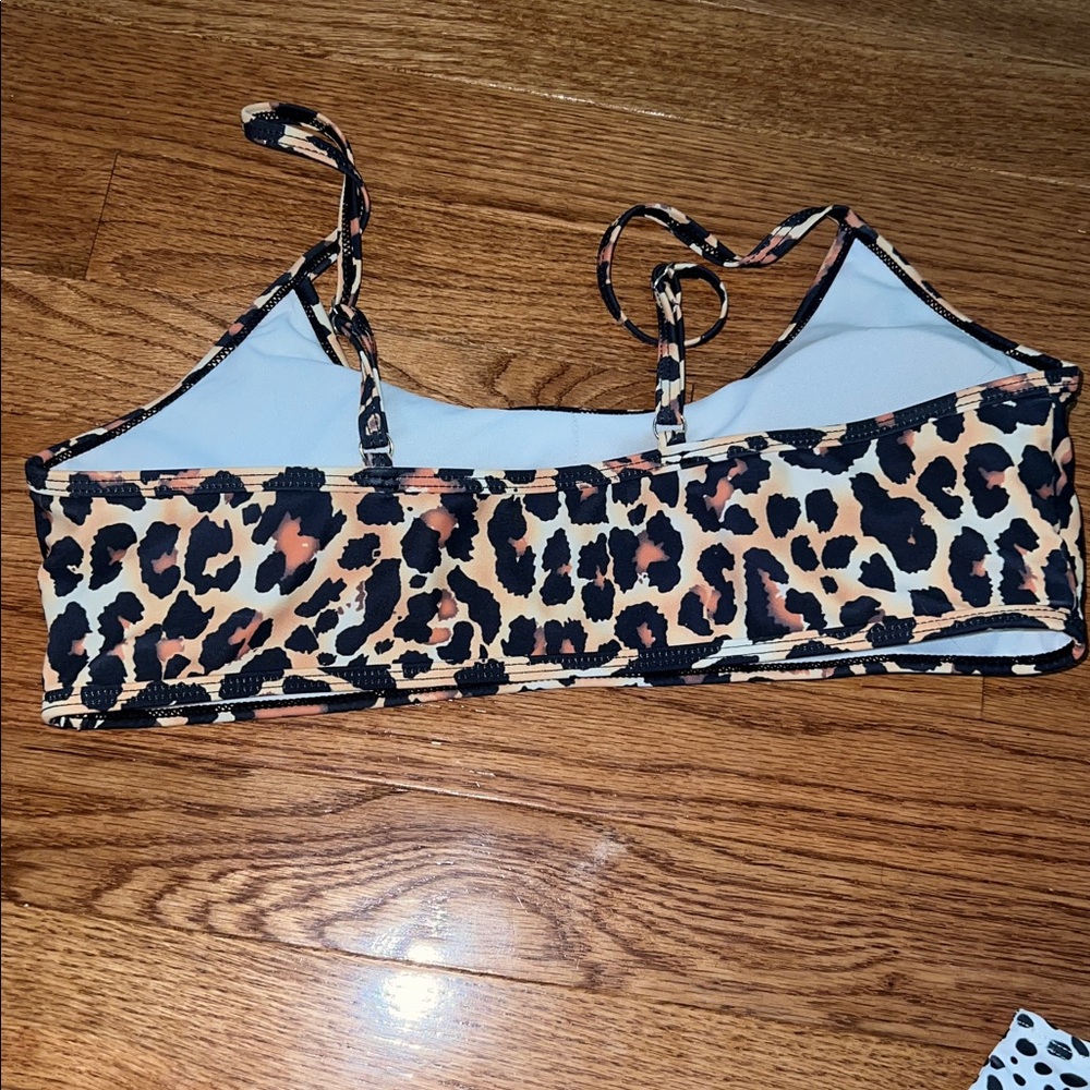 SHEIN Set of 3 Bathing Suit Animal Print Bikini Tops Size Medium - Picture 4 of 11